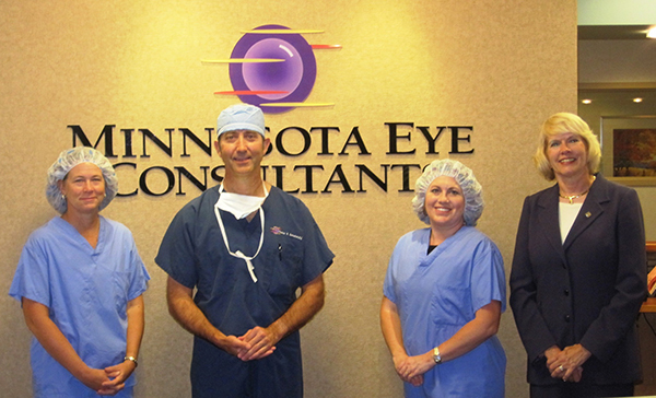 Senator Pam Wolf, Dr. Thomas Samuelson, Senator Michelle Benson, Candace Simerson/COO