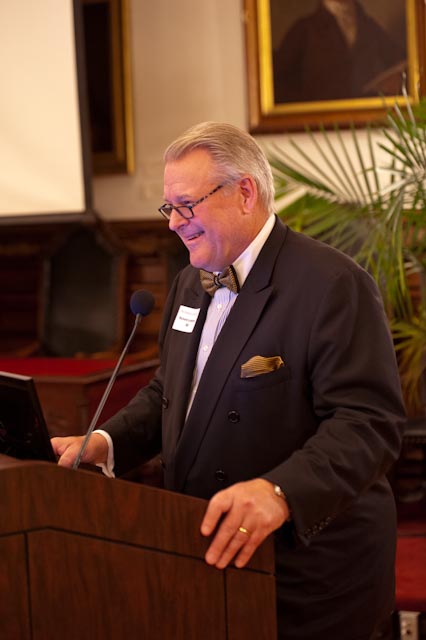 Dr. Lindstrom giving speech