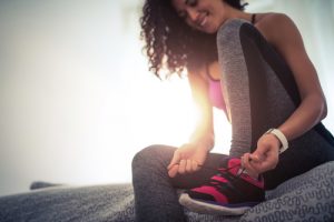 Woman exercising