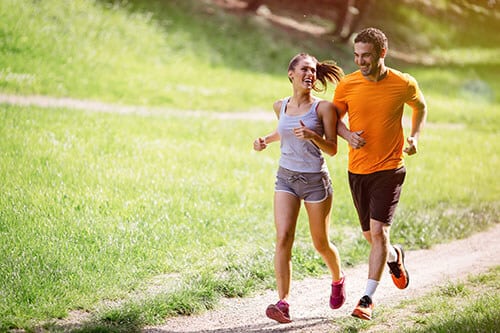 Couple Jogging